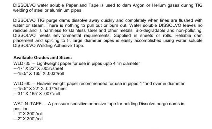 Dissolving Purge Paper